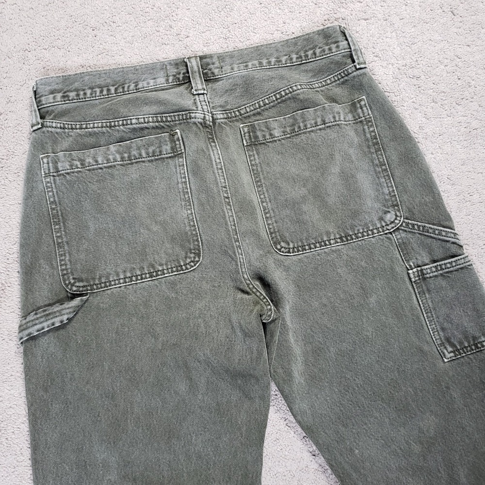 Abercrombie Fitch Jeans Men 32x32 (FITS 34x30) Rigid Denim Loose Baggy Carpenter